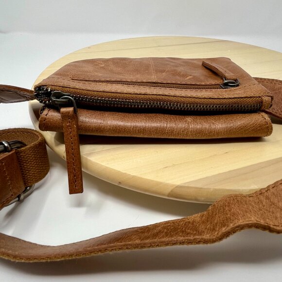 Spikes & Sparrow Leather Hip Bag Brandy Cognac - Picture 4 of 11